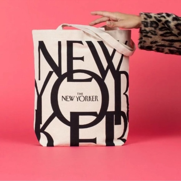 Iconic New Yorker Canvas Tote Carryall Bag - Picture 3 of 9